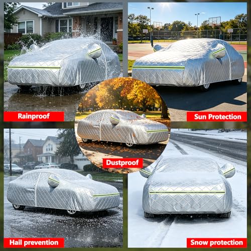 Hail Protector Car Cover (Silver / Sedan-Length (186"-193"))