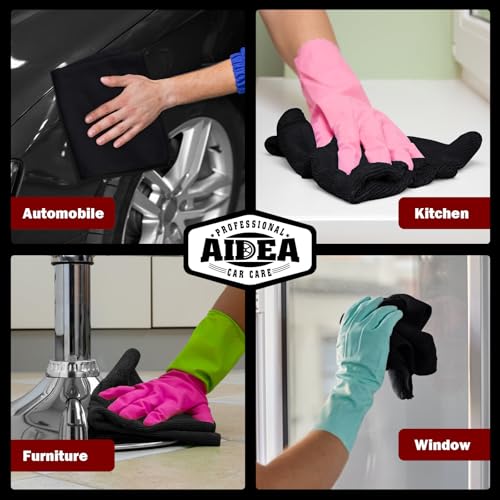 Microfiber Cleaning Cloth Black 150PK (Black / 150PK)