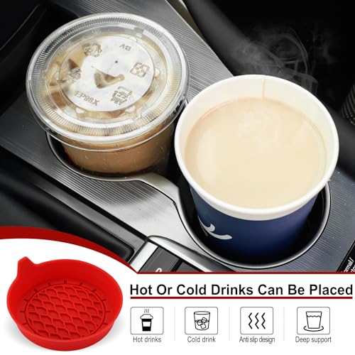 Car Cup Holder Coaster (Red)