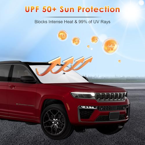 Windshield Sunshade Umbrella for 2022 (for 2022-2026 Grand Cherokee)