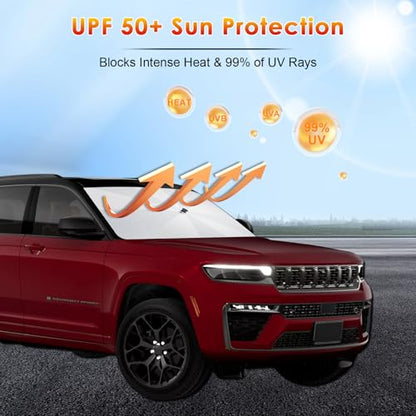 Windshield Sunshade Umbrella for 2022 (for 2022-2026 Grand Cherokee)