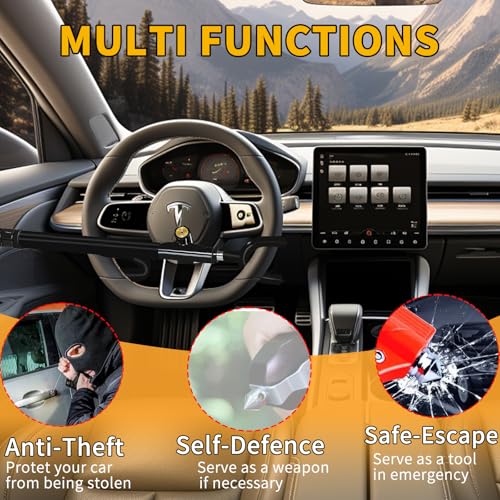 Heavy Duty Steering Wheel Lock (Black)