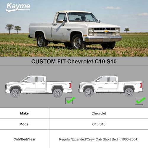 Heavy Duty Truck Cover for Chevy C10 (5-C10 Regular/Extended/Crew Cab SB / PE-Black)