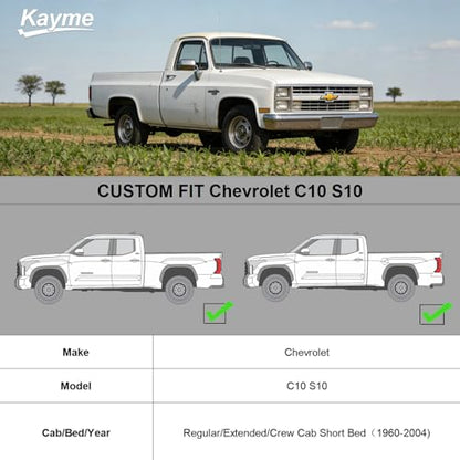 Heavy Duty Truck Cover for Chevy C10 (5-C10 Regular/Extended/Crew Cab SB / PE-Black)