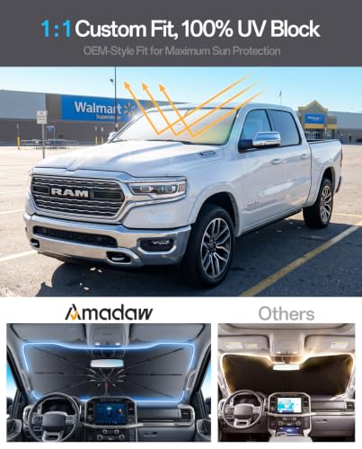 Windshield Sun Shade for Ram 1500 2011 (For Ram / For Ram-1500 2011–2026)