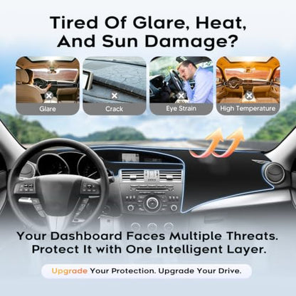 Black Dash Cover for 2010 (51.58*25.19(Mazda 3 10-13 ))