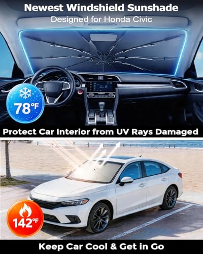Umbrella Windshield Sun Shade for Honda Civic (FOR | Honda Civic(2006-2026))