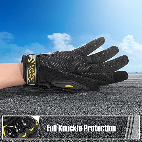 Motorcycle Gloves Breathable (10-yellow / Medium)