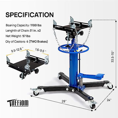 Transmission Jack (Blue 1/2 Ton)