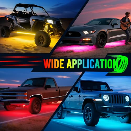 U8 RGB+IC Underglow LED Light Bars (RGBW+IC & 2 Remote)