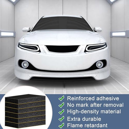 8 Pack Garage Wall Protector for Car Doors Garage Bumpers for Parking Car Self Adhesive Wall Guard Anti Collision EVA Foam Pole Padding for Warehouse Parking