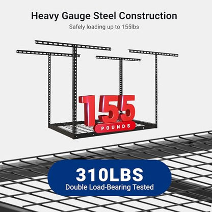2x3ft Overhead Garage Storage Rack (2x3 ft)