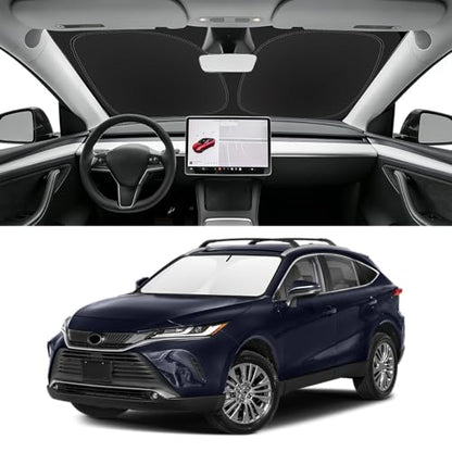 Custom Fit Windshield Sun Shade for Toyota Venza 2021 (for 2021-2024 Toyota Venza)