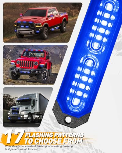 1200T Emergency Strobe Grille Lights (Blue)
