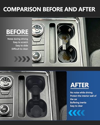 Cup Holder Inserts for Ford Expedition 2018 (For Expedition 20218-2024)