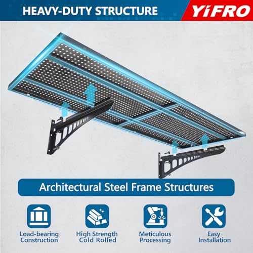 4 Pack 1.5x4ft Heavy Duty Garage Wall Shelving (Black / 1.5x4ft-4pack)