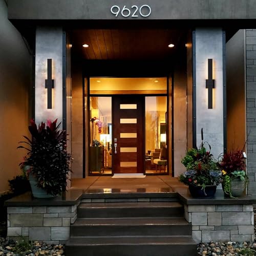Modern Outdoor Wall Light Fixtures 27.2" Black Outdoor Porch Lights Exterior LED Wall Sconces (Black / 27.2 inch-1 Pack)