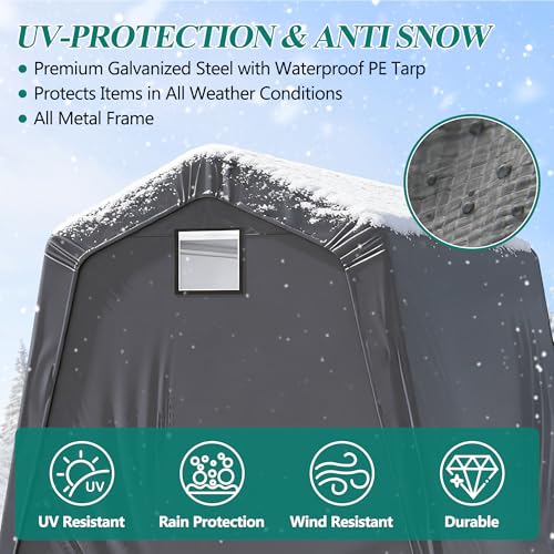 8' x 8' Outdoor Storage Shelter Shed (8' x 8')