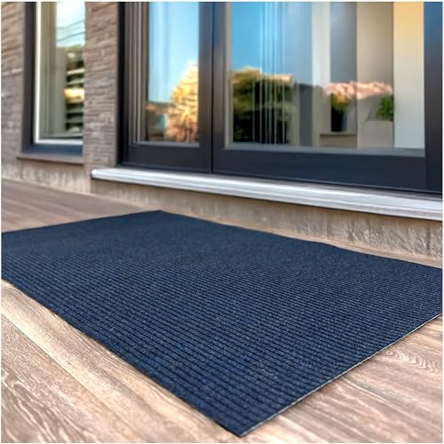 Heavy Duty Durable All Weather Indoor (5' x 19' (Rectangular) / Blue)