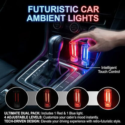 2 PCS USB Car Light