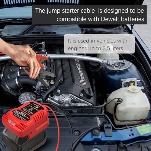 Car Jump Starter Adapter for Milwaukee M18 18V Batteries (JUMP for Milwaukee M18)