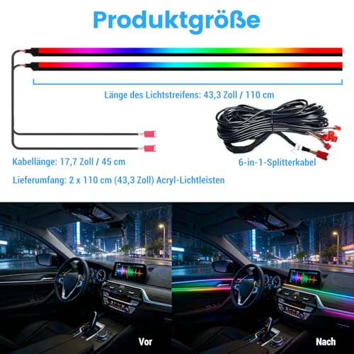 Dream color Acrylic Interior Car Lights