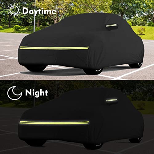 Waterproof Car Cover for VW Beetle Sedan 2 (1960-1980 Volkswagen-Black)