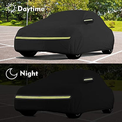 Waterproof Car Cover for VW Beetle Sedan 2 (1960-1980 Volkswagen-Black)