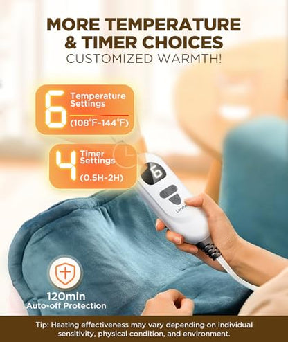 Graphene Infused Heating Pad 3X Deeper Muscle Relief (22"*18" Blue)
