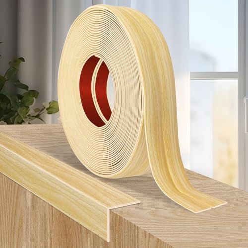 Wall Corner Protector Peel and Stick Corner Trim Molding (1.6 In x 10 Ft / Original Wood)