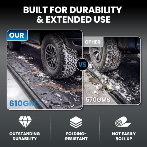 7'9" x 16' Garage Floor Mat (7'9"x16' / Black)