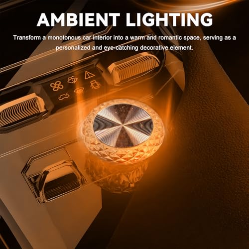 4 PCS USB LED Car Interior Atmosphere Lamp (Yellow)