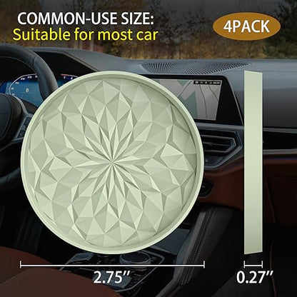 Car Coasters for Cup Holders [4 Pack] (4pack-desert Sage)