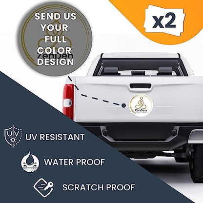 Custom Round Car Magnets 12 Inch 2 Pack (12" Round)