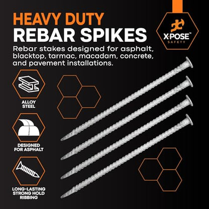 Heavy Duty Rebar Stakes 14" x 1