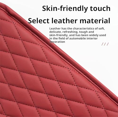 Car Armrest Cover Leather Car Console Covers Box Pad with Pocket and Tissue Box Arm Rest Cover for Car for SUV Truck Sedan Vehicle (thin-bark)