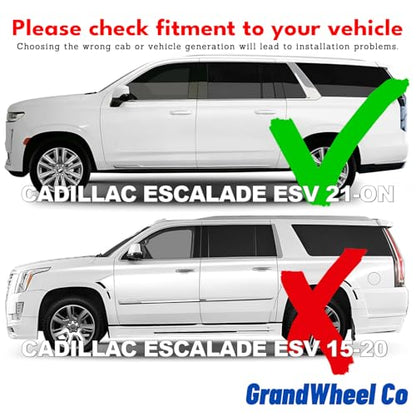 Window Deflectors Smoke Tinted In (For Escalade ESV 21-26)