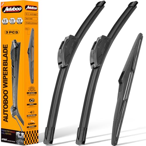 Windshield Wiper Blade Replacement for Jeep Wrangler JK 2007 (15"+15"+13")