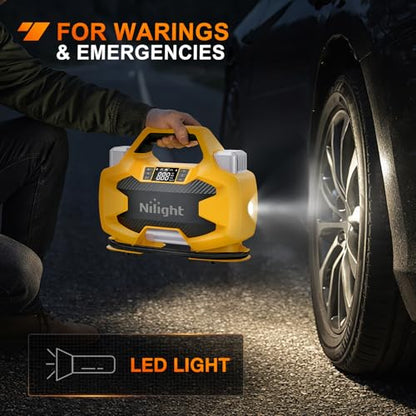 Portable DC 12V Tire Inflator Dual Cylinders and Dual Motors 150PSI (Heavy Duty Tire Inflator)