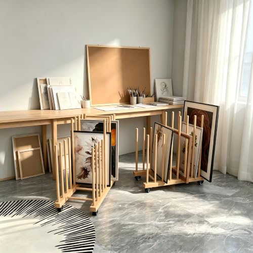 Art Storage Rack with Wheels