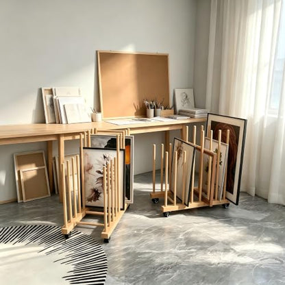 Art Storage Rack with Wheels