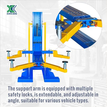 Mobile Car Lifts 6200 lb Capacity Single Post Lift 6200 220V (Model: 6200-220V)