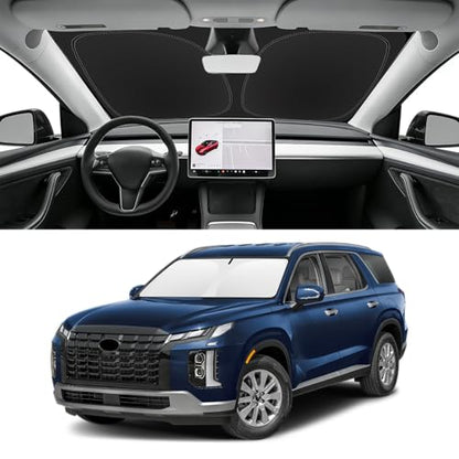 Custom Fit Windshield Sun Shade for Hyundai Palisade 2020 (for 2020-2025 Hyundai Palisade)