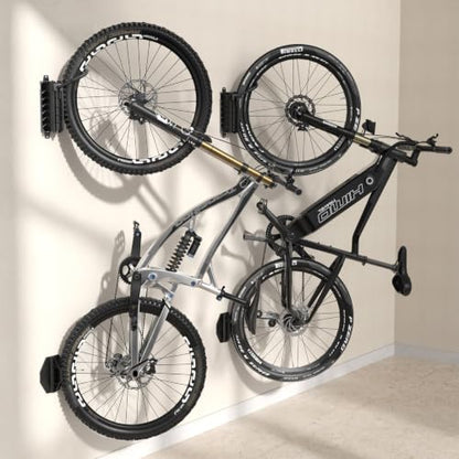 Swivel Bike Wall Mount [2 Pack] (Black+Black / 2Pack)
