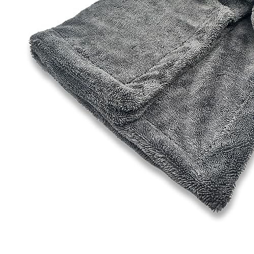 Hydro-FIL XL | Professional Grade Microfiber Towel | Extra Large 20” x 31.5” | Highly Absorbent | Premium Drying Cloth for Car Detailing (Grey) (Grey)