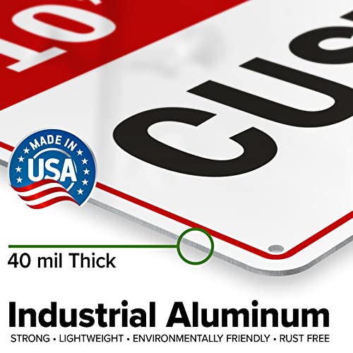 Custom Sign Custom Sign for Business (Header - Horizontal / 10x14 - Aluminum)