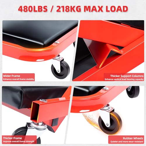Mechanic Creeper 40inches 3 (Red)
