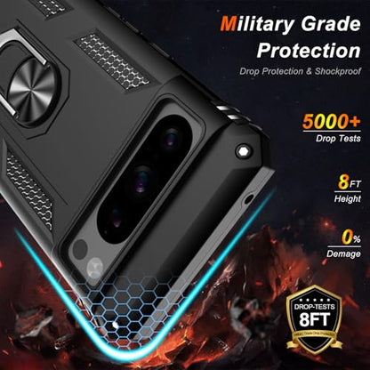 for Google Pixel 8 Pro Case with Screen Protector (Black / Google Pixel 8 Pro)