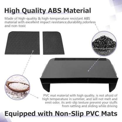 for 2025 Toyota RAV 4 Accessories Compatible with 2019 2020 2021 2022 2023 2024 2025 Toyota RAV 4 Front Center Console Organizer Armrest Console Secondary Storage Box Insert Tray ABS Material