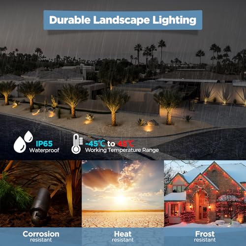 Solid Brass Outdoor Landscape Spotlights